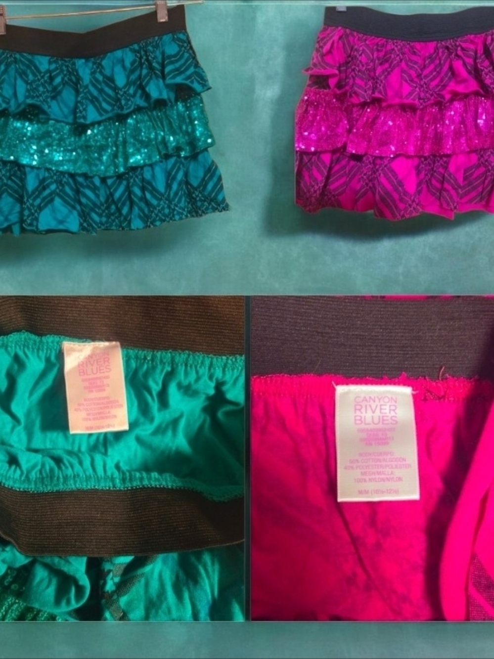 CANYON RIVER BLUES SPARKLY FASHION GIRL SKIRT